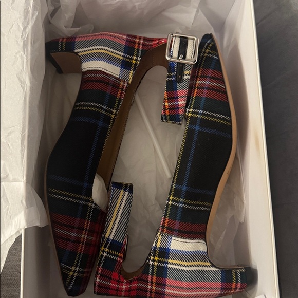 Maison Martin Margiela Plaid Ankle Strap Heels - Picture 7 of 9